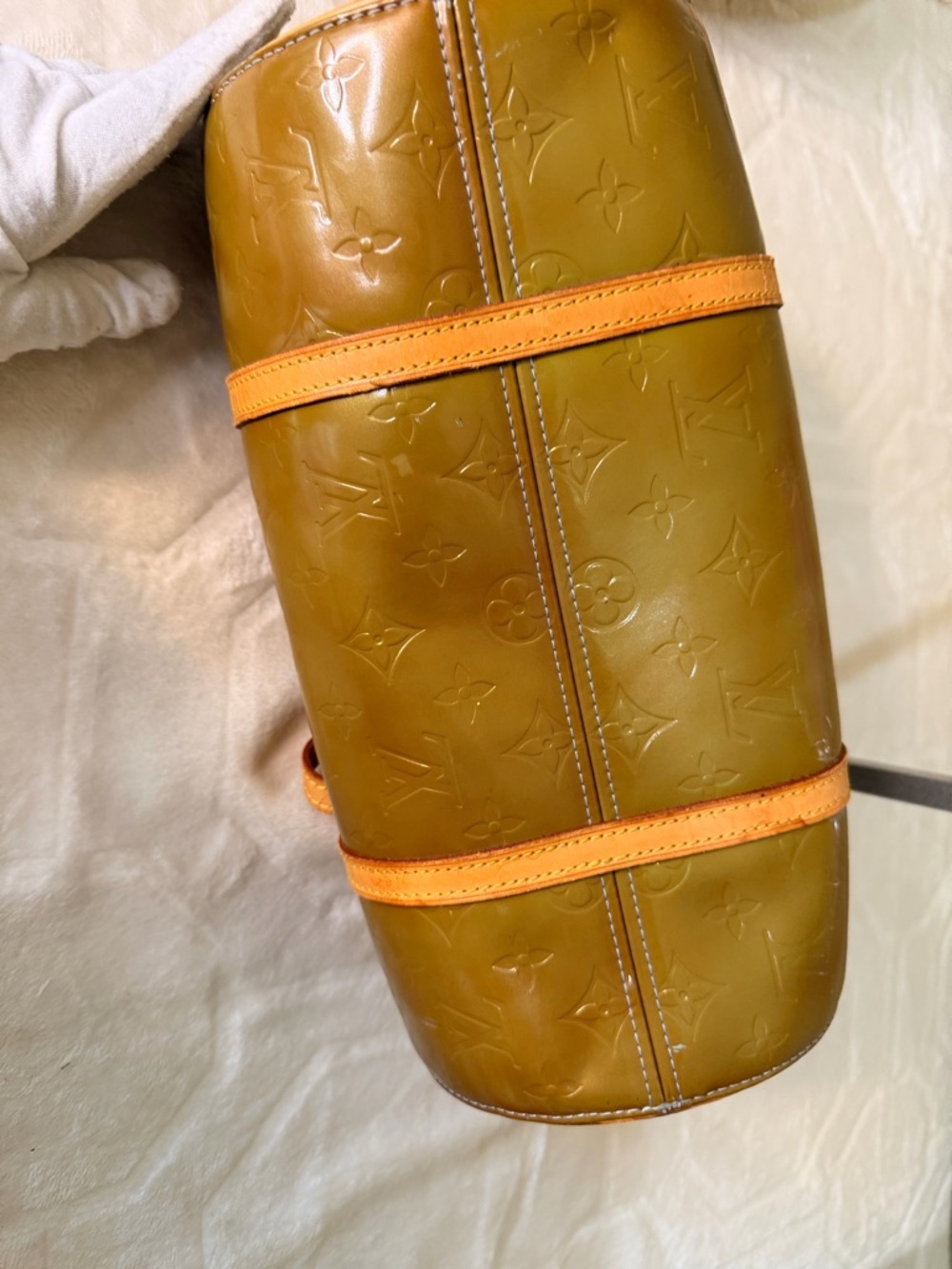 Louis Vuitton Papillon 30 Bedford Green Monogram Vernis Bag - Picture 7 of 16